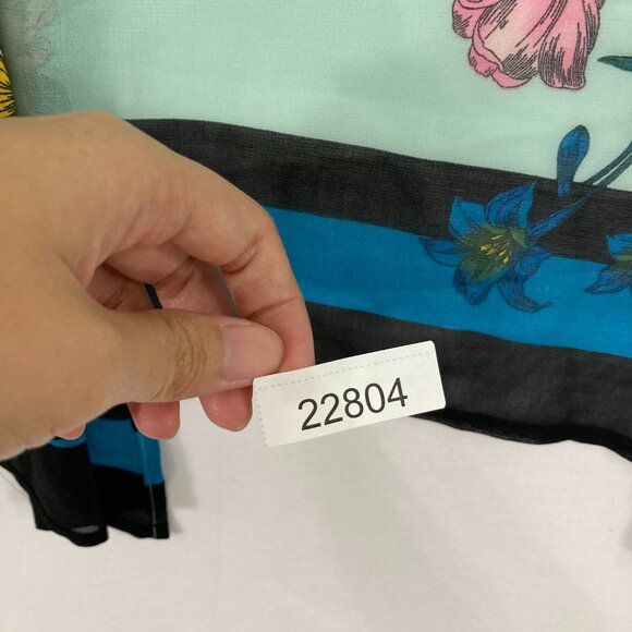 New Lane Bryant size 22/24 Floral Chiffon Flare Sleeve Open Front Feminine Top - Picture 10 of 10